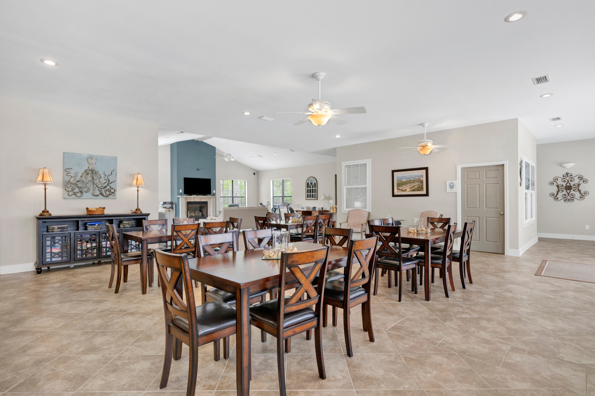 Clubhouse common area